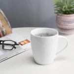 White Coffee Mugs Set of 4, 16 Ounce Mug with Handles, Ceramic Coffee Cups, Porcelain Mugs Sets, Large Coffee Mugs for CoffeeTea