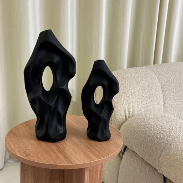 Design Sense of Medieval Floor Decorations New Chinese Niche Home Decor Simple Ceramic Vase Decorations