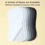 Soft Waterproof Infants Burping Cloths-8 Pcs Baby Boys Burp Rags, 3 Absorbent Layers Design