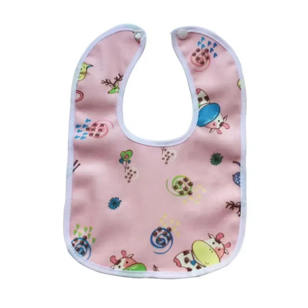 Baby Cartoon Snap Waterproof Bib Super Soft Baby Bib Newborn Crystal Velvet Saliva Towel