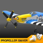 VOLANTEXRC Remote Control Plane 2.4Ghz 4CH 6Axis Gyro Mustang P51D EPP 400mm Wingspan RC Airplane control Fixed Wing 761-5