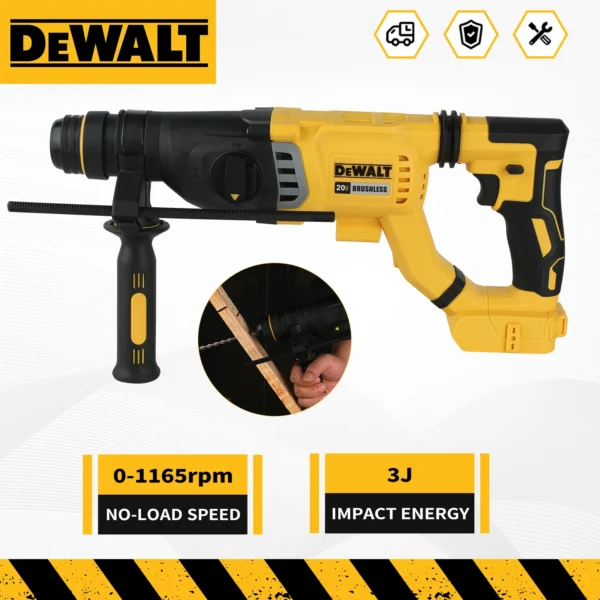 2026 DEWALT DCH263 20V Brushless Wireless Hammer SDS Handle in D Rotary Electric Hammer Concrete Wall Drill Hole Power Tools