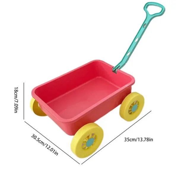 Toddler Beach Toys Early Learning Sand Play Toys With Trolley 8 Pieces Fun Outdoor Playset For Seaside Beach Outside Camping