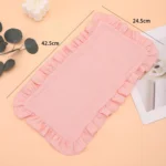 3-piece soft gauze cotton shoulder pad baby burp cloth with ruffles for newborns