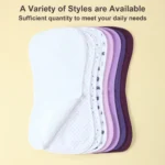 Curved Design Infants Burping Cloths-8 Pcs Waterproof Baby Girls Burp Rags, 3 Absorbent Layers Design