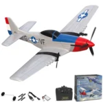 Volantexrc P51 Mustang 3CH Foam Airplane Remote Control Fighter 420mm Fixed Wingspan RTF Glider RC Warbird Airplane Toys Gifts