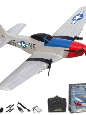 Volantexrc P51 Mustang 3CH Foam Airplane Remote Control Fighter 420mm Fixed Wingspan RTF Glider RC Warbird Airplane Toys Gifts