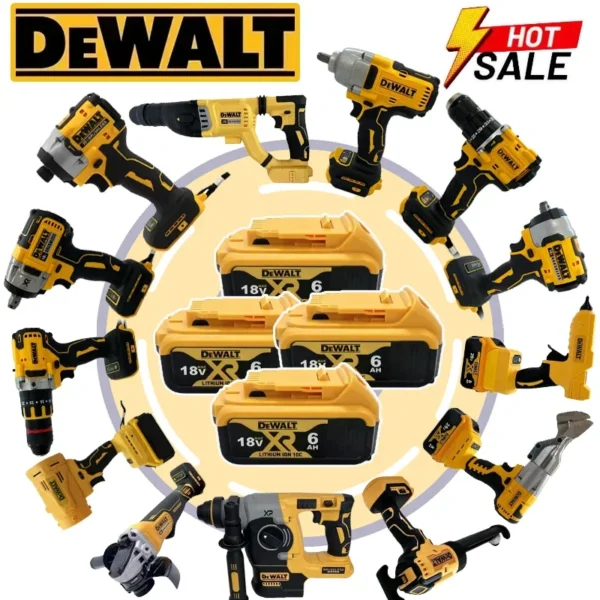 DEWALT Cordless Brushless Angle Grinder Cutter Electric Wrench Polisher Vacuum Jigsaw Multifunctional Power Tools