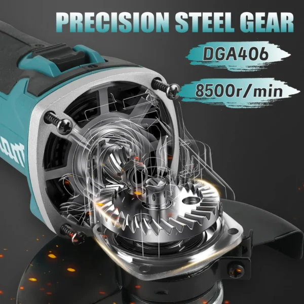 2025 Makita DGA406 125mm 18V Lithium ion Brushless Charging Polishing Machine High Power Cutting Machine DGA404 Upgraded Version