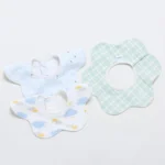 5-piece set/batch baby bibs waterproof 360-degree rotation saliva towel baby feeding apron newborn supplies