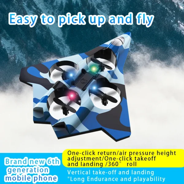 CZ36 Foam Quadcopter Remote Control Aircraft Drone Hovering Flight Fighter Fixed Height Rolling Stunt Toys Fall Resistant Kids