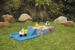 Dirt Diggers Excavator Sandbox for Kids, Including lid and Play Sand Accessories,Multicolor