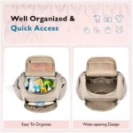 Mommy Diaper Bag Baby Stroller Organizer Backpack Large Capacity Outdoor Travel Maternity Bag With Insulated Pocket Changing Pad