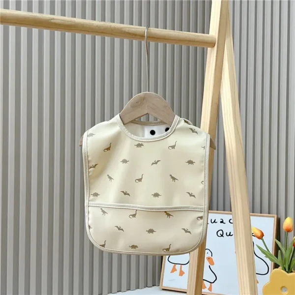 Waterproof Baby Bibs Cartoon Newborns Kids Burp Cloth Art Smock Feeding Bib Apron Pocket Infant Toddler Boys Girls Saliva Towel