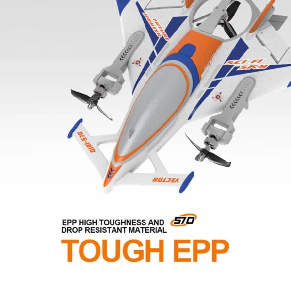 QIDI570 RC Plane 8CH Remote Control Airplane With Brushless Motor 3-Axis Vector Aircraft 3D/6G RC Glider Model Children'S Toy