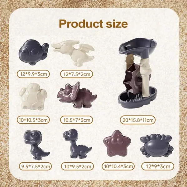 Beach Toys 20x Shovels Set Sand Toys And Molds Cute Travel Games Portable Children Supplies Hot Weather Playset For Gathering