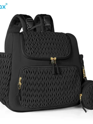 Mommy Diaper Bag Baby Stroller Organizer Backpack Large Capacity Outdoor Travel Maternity Bag With Insulated Pocket Changing Pad