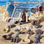 Beach Toys 20x Shovels Set Sand Toys And Molds Cute Travel Games Portable Children Supplies Hot Weather Playset For Gathering