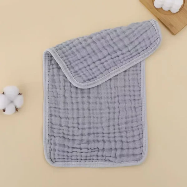 5-piece set Soft and absorbent 6-layer pure cotton gauze baby burp cloth Newborn drooling teething burp towel Bib