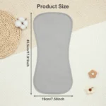 Waterproof Baby Burp Cloths, Extra Soft Spit Up Rags with 3 Absorbent Layers, 8-Pack Large Burp Cloths for Baby Boys