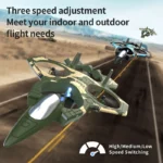 K500 MAX RC Plane Fighter 2.4G Remote Control Stunt Glider 360 ° Rolling Flight Flying EPP Foam Airplane with LED Toys for Kids