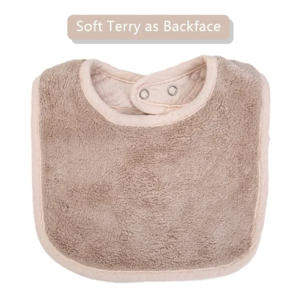 Cute Bear Muslin Cotton Baby Bibs Saliva Towel U-Absorbent Pockets Korean Children Kids Boys Girls Bandanas Feeding Burp Clothes