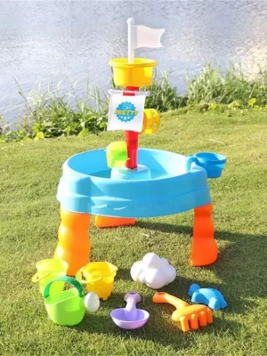 Colorful Kids Sand Water Table With Beach Sand Water Toys Sensory Table Backyard Outdoor Toys For Kids