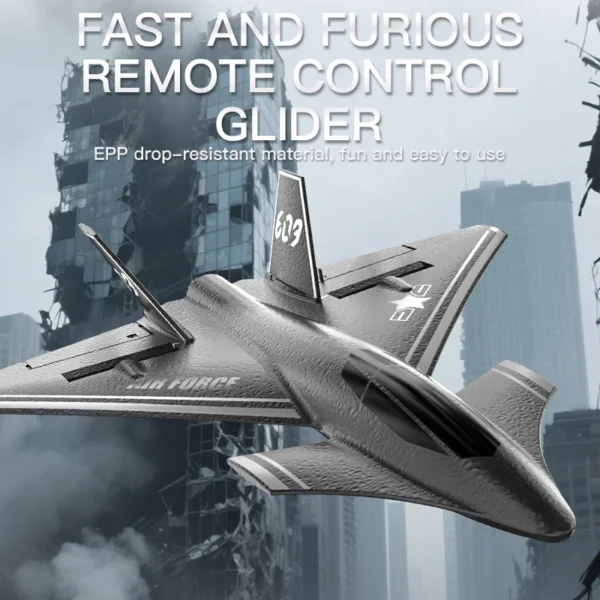 J20 RC Plane 2.4G 4CH KF609 Aircraft With Intelligent Gyroscope One Key Acrobatic EPP Foam Fighter Model For Boy Gift