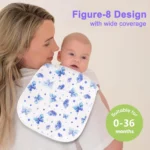 10-Pack Burp Cloths for Boys and Girls - Organic Baby Burp Cloth,Baby Washcloths, Burp Rags, Large Burp Clothes for Newborn