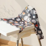 1 waterproof long-sleeve feeding bib with pockets, washable all-in-one baby bib, can be secured to high chairs and tables