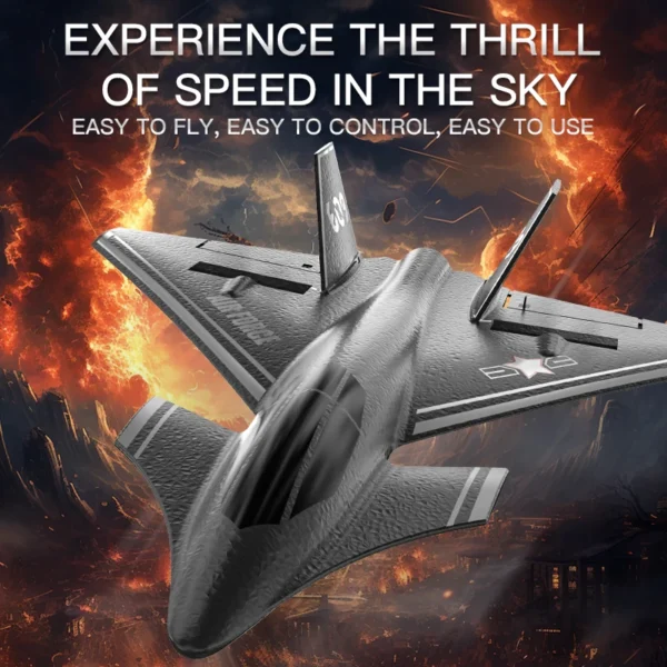 J20 RC Plane 2.4G 4CH KF609 Aircraft With Intelligent Gyroscope One Key Acrobatic EPP Foam Fighter Model For Boy Gift