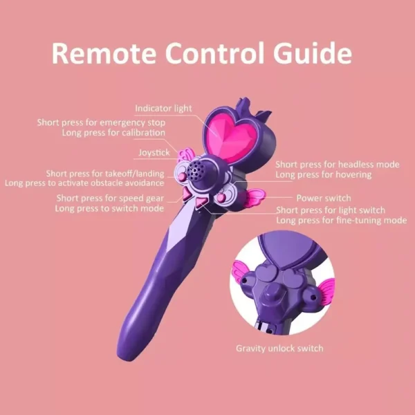 Birthday Gift V40 Glitter Butterfly Quadcopter Airplane Model Gravity Sensing Remote Control Aircraft RC Plane 2.4GHz Mini Plane