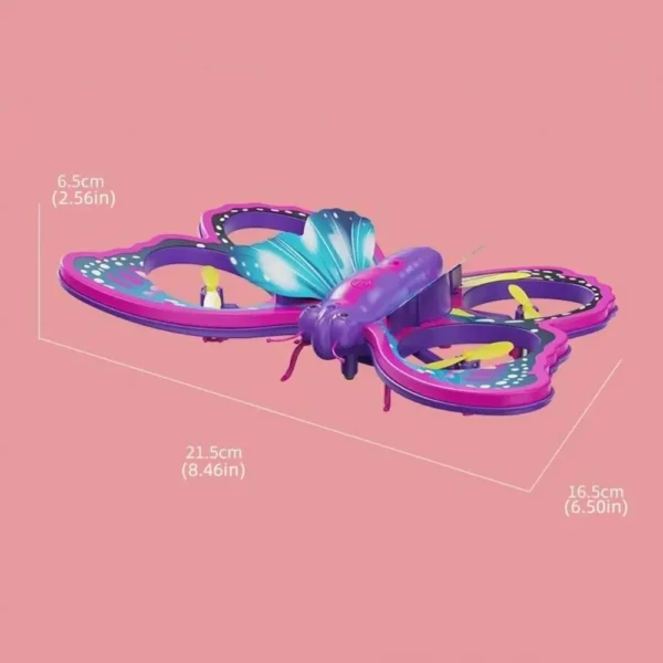 Birthday Gift V40 Glitter Butterfly Quadcopter Airplane Model Gravity Sensing Remote Control Aircraft RC Plane 2.4GHz Mini Plane