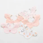 5-piece set/batch baby bibs waterproof 360-degree rotation saliva towel baby feeding apron newborn supplies