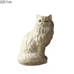 Cute White Cat Ceramic Vase Desk Decoration Flowers Arrangement Artificial Flower Decorative Floral Vases Room Aesthetic Decor