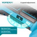 YOFIDRA 600W Cordless Angel Oscillating Multi Tool Electric Trimmer Saw 4°Adjustable Angle Power Tool For Makita Battery Pin