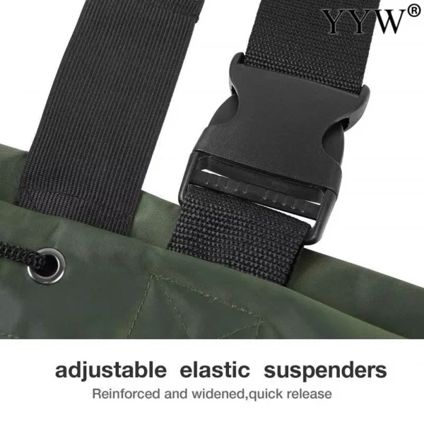 Waterproof Fishing Waders Pants Chest-Length Wader With Boots Durable Breathable Overalls Kit for Men Women Outdoor Raft Hunting