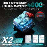 Seesii 8'' Mini Electric Chainsaw Cordless Rechargeable Handheld Cutting Wood&Pipe Garden Power Tools For Makita 18V Battery Pin