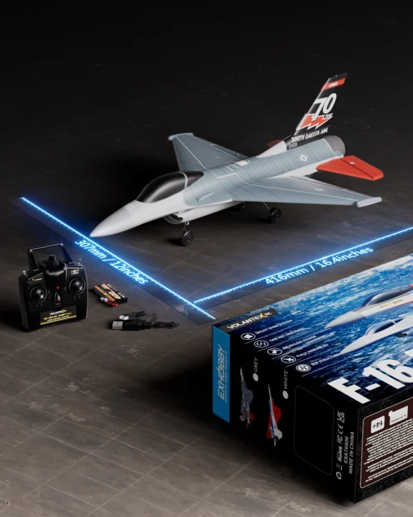 Volantexrc F16 Falco RC Fighter 2.4G 4CH Remote Control Aircraft With Brushless Motor One-key Aerobatic Fixed Wing RTF Glider
