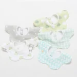 5-piece set/batch baby bibs waterproof 360-degree rotation saliva towel baby feeding apron newborn supplies