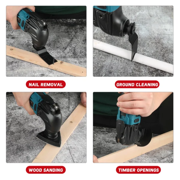 MAKITA Quick release Oscillating Tool Brushless Multi Functional Tool Renovator Electric trimmer Compatible For MAKITA Battery