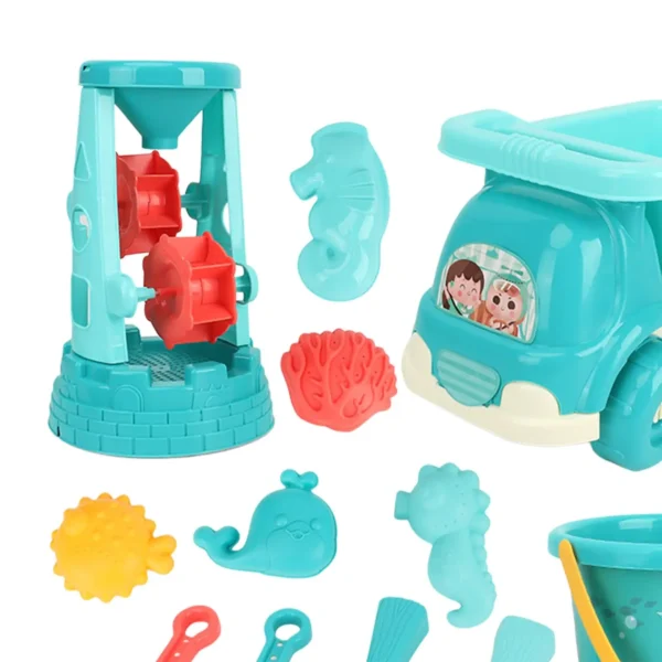 Beach Sand Toy, Kids Bathing Toy, 13 Pieces Montessori play water Tools Beach