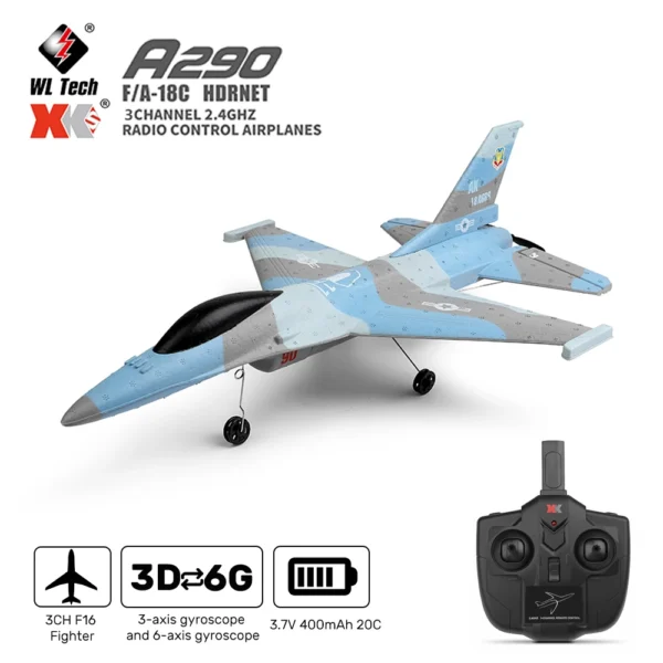 WLtoys XK A290 RC Plane 3CH Remote Control Model Aircraft 320mm Wingspan 3D6G System Airplane EPP Foam Gilder Toys for Children