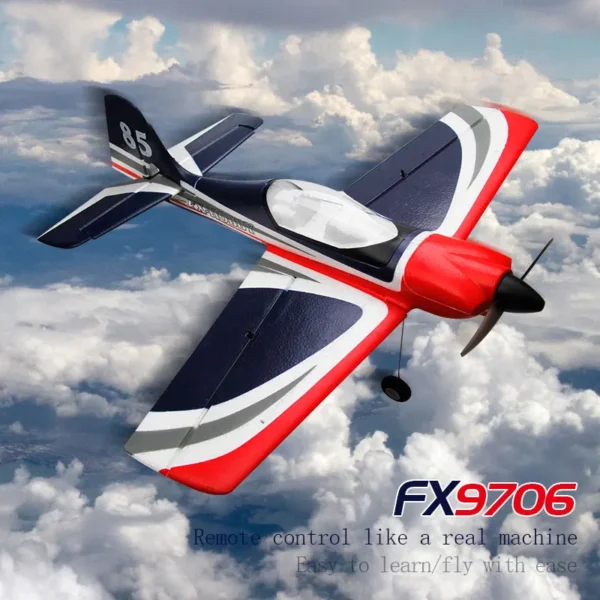 FX9706 RC Plane 580MM Fixed Wing Glider 5 CH 3D/6G Remote Control Aircraft 2.4G Brushless Motor Fighter Model Toys for Children