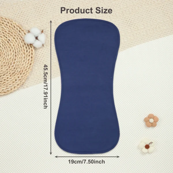 8 Pack Extra Soft Spit Up Rags with 3 Absorbent Layers, Large Waterproof Baby Burp Cloths for Baby Boys