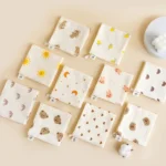 1/5pc Baby Face Towel Set - Newborn Cotton Muslin Items Includes Bibs Handkerchiefs Soft Saliva Towels & Feeding Burp Cloths