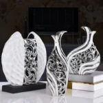 3pcs/set European Wedding Decor Crafts Ceramic Vase Creative Room Decoration Handicraft Porcelain Decorations