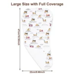 10-Pack Burp Cloths for Baby Unisex - Organic Baby Burp Cloth, Baby Washcloths, Burp Rags, Large Burp Clothes