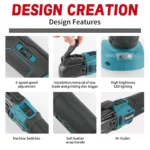 MAKITA Quick release Oscillating Tool Brushless Multi Functional Tool Renovator Electric trimmer Compatible For MAKITA Battery