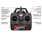 M7 QIDI-560 D RC Airplane 510mm Wingspan One-Key Stunt with 6-Axis Gyro Wind Resistant Flight Control RTF Aircraft